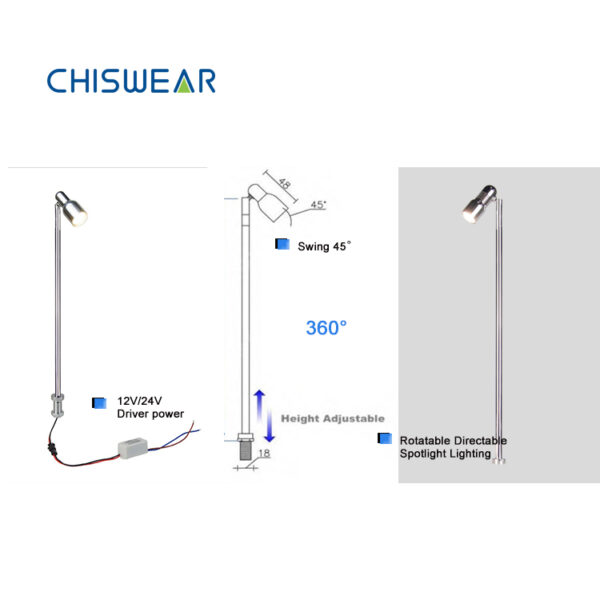 mini pole light