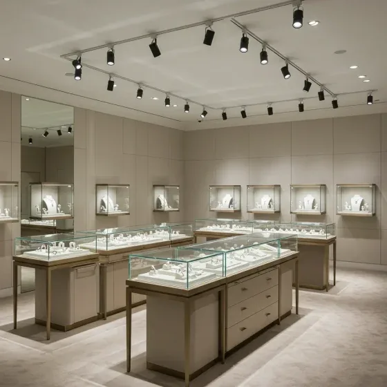 LED jewelry lighting and Jewelry showcase lighting